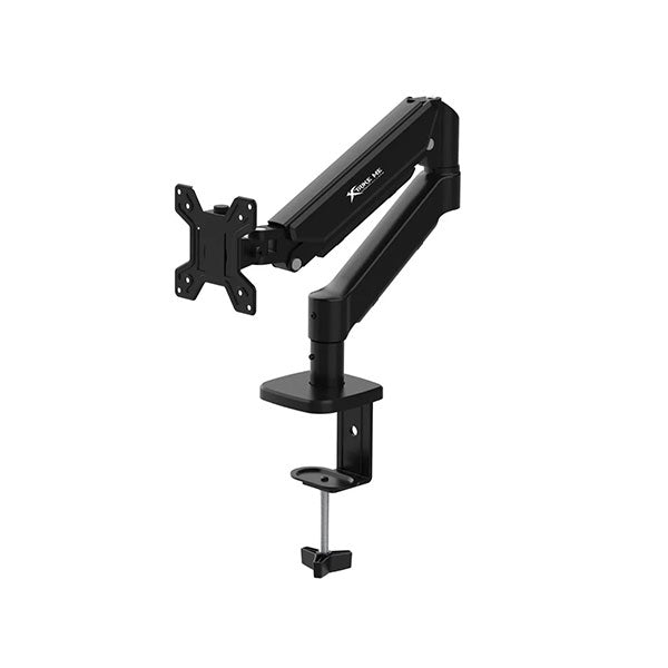 Xtrike Me HT-20 Heavy Duty Adjustable Desk Mount Single Monitor Arm White / Black