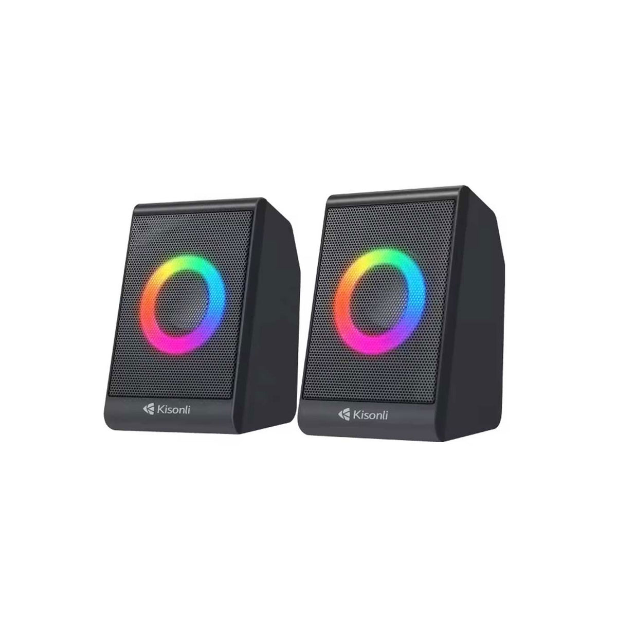 USB Loudspeaker Kisonli Multimedia X12 USB connectivity Speakers For Gaming, Music, Laptop, PC