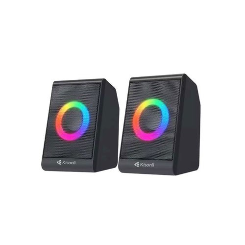USB Loudspeaker Kisonli Multimedia X12 USB connectivity Speakers For Gaming, Music, Laptop, PC