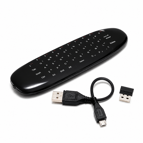 Air Mouse C120 Wireless Remote with QWERTY Keyboard for Android & Smart TV