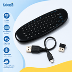 Air Mouse C120 Wireless Remote with QWERTY Keyboard for Android & Smart TV