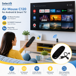Air Mouse C120 Wireless Remote with QWERTY Keyboard for Android and Smart TV