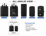 Samsung 45W PD PPS Super Fast Charger UK Pin – Super Fast Charging 2.0 for Galaxy S25, S24, S23 & USB-C Devices