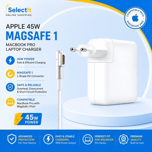 Apple 45W MagSafe 1 L-Shape MacBook Air Laptop Charger | Replacement Power Adapter