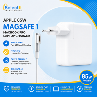 Apple 85W MagSafe 1 L-Shape MacBook Pro Laptop Charger | Replacement Power Adapter