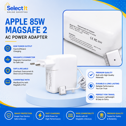 Apple 85W MagSafe 2 T-Shape MacBook Pro Charger