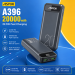 Aspor A396 PD 20000mAh 22.5W Fast Charging Power Bank Portable Charger