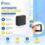 Automatic Punch-Free Door Closer | Adjustable Self-Closing Door Device