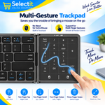 B089ST foldable wireless keyboard with touchpad
