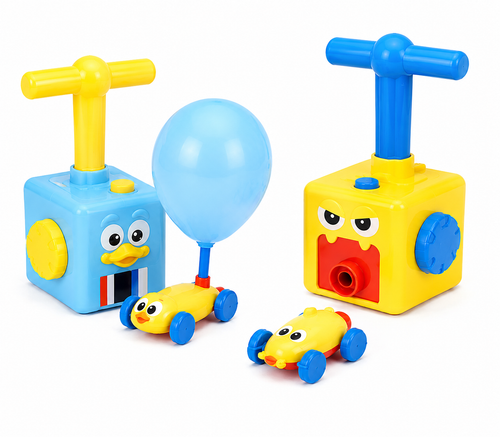 Air Pressure Power Balloon Car Toy Set | Duck Balloon Powered Vehicle Educational STEM Toy for Kids