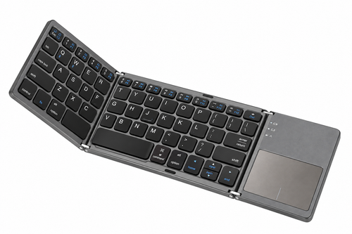 Foldable Bluetooth Keyboard with Touchpad B033 | Portable Wireless Keyboard for Tablet, Laptop & Phone