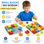 Children's Educational Drawing Board with Balance Ball Track, Building Blocks, and Colour Writing Board for Kids