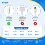 Compatible with Apple MacBook Pro models that require an 85W MagSafe 1 (L-Shape) power adapter,