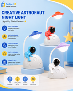 Creative Astronaut Night Light USB Rechargeable LED Lamp