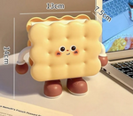 Multi Shape Pen holder featuring cute cartoon bread and biscuit design organizing pens and desk accessories