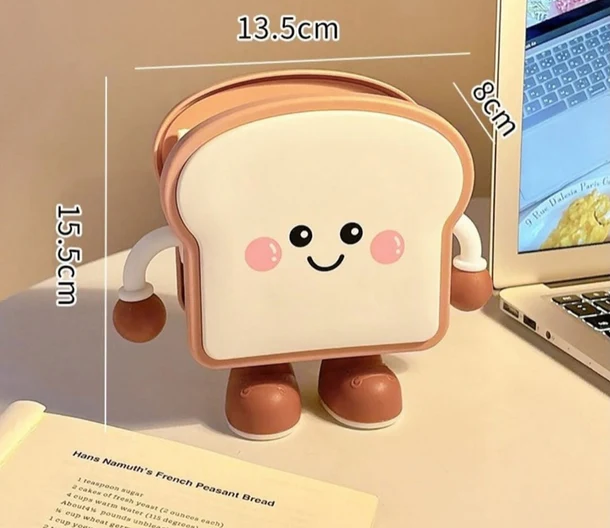 Multi Shape Pen holder - Cute Cartoon Bread & Biscuit Pen Holder Organizer for Desk