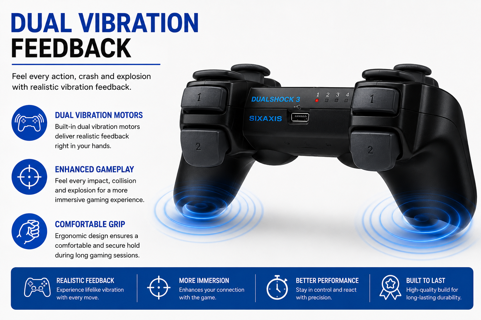 DualShock 3 controller features and benefits