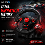 Dual vibration motors for ultimate control