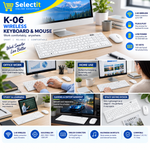 Wireless Keyboard Mouse Combo for PC & Laptop