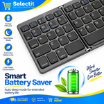Foldable Bluetooth Keyboard with Touchpad B033 | Portable Wireless Keyboard for Tablet, Laptop & Phone