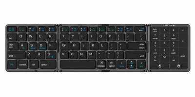 Folding Touchpad Wireless Keyboard B089ST | Foldable Keyboard with Touchpad for PC, Tablet & Laptop