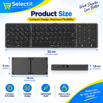Folding Touchpad Wireless Keyboard