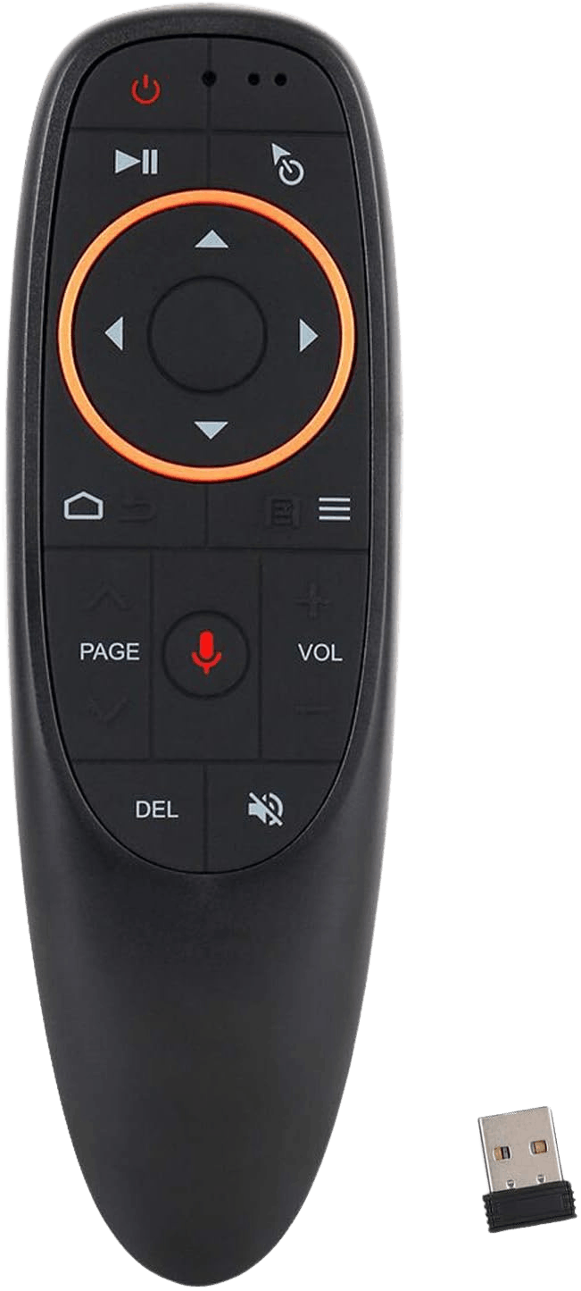 G10S Wireless Air Mouse remote control with voice command for Smart TV and PC gaming