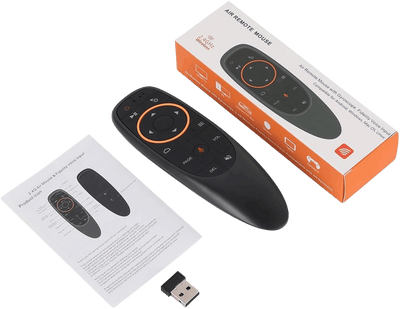 G10S Wireless Air Mouse Remote Control with Voice Command for Smart TV, Android TV Box, PC & Laptop Gaming Controller