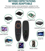 G10S Wireless Air Mouse Remote Control with voice command for smart TV and PC gaming