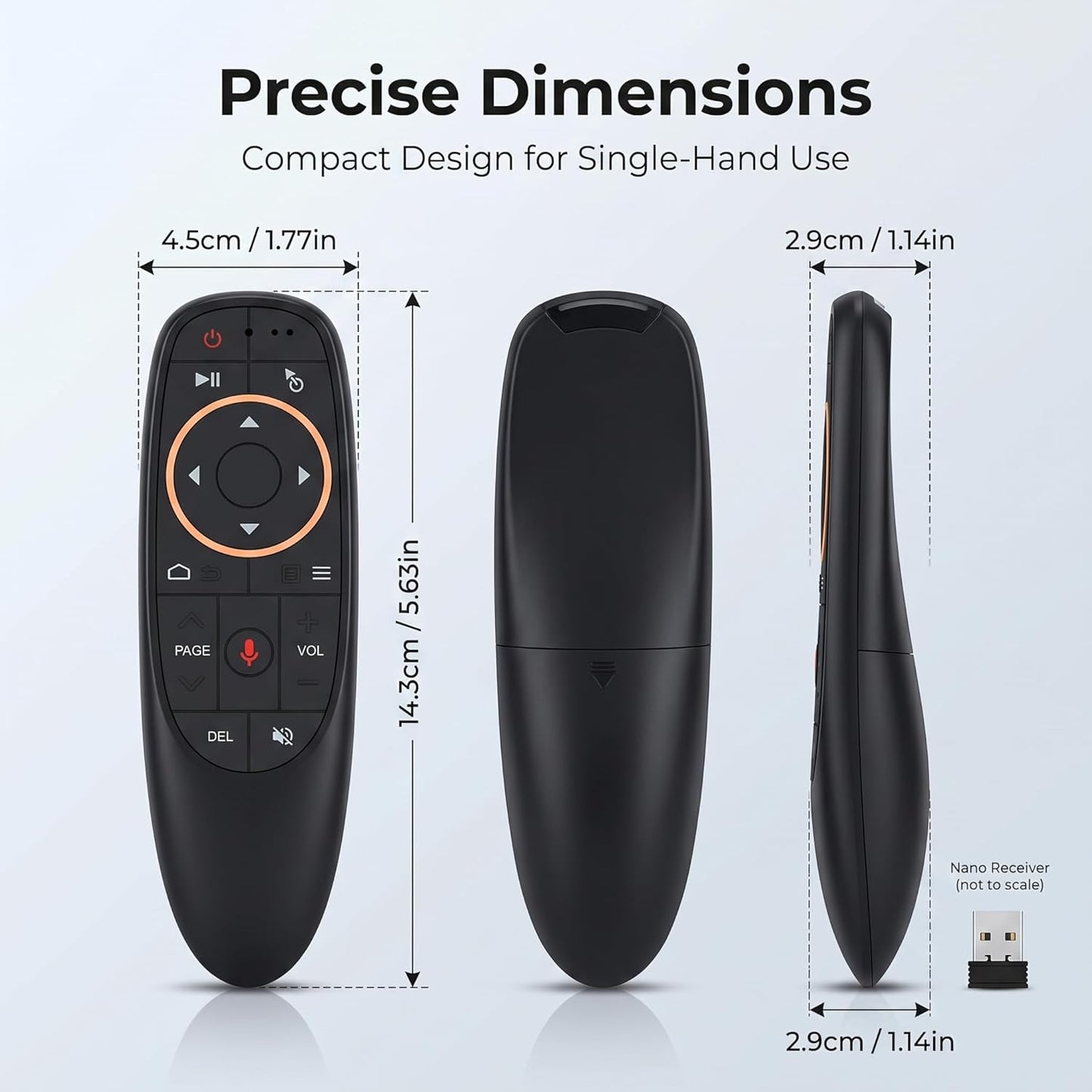 G10S wireless air mouse remote control with voice command for Smart TV Android TV box PC and laptop gaming and media control