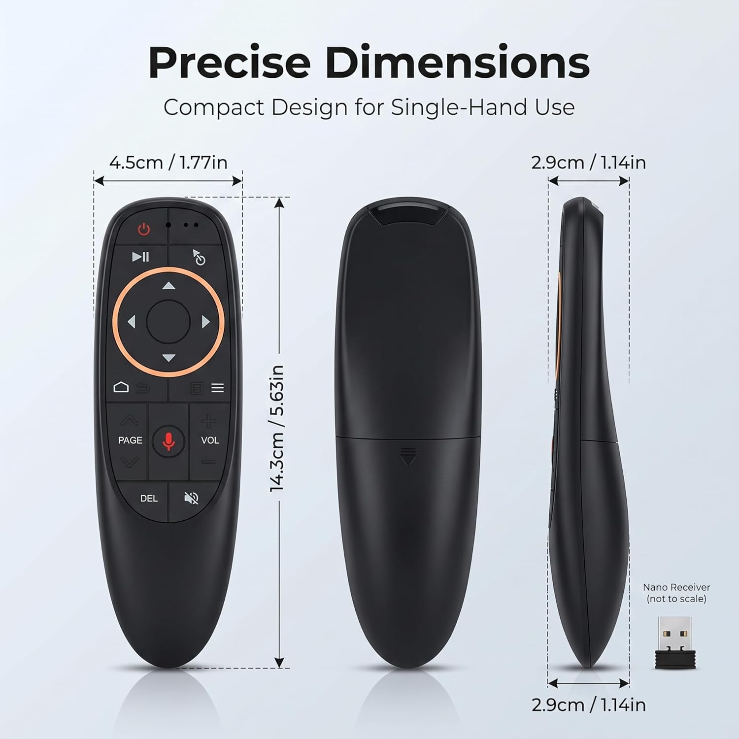 G10S wireless air mouse remote control with voice command for Smart TV Android TV box PC and laptop gaming and media control