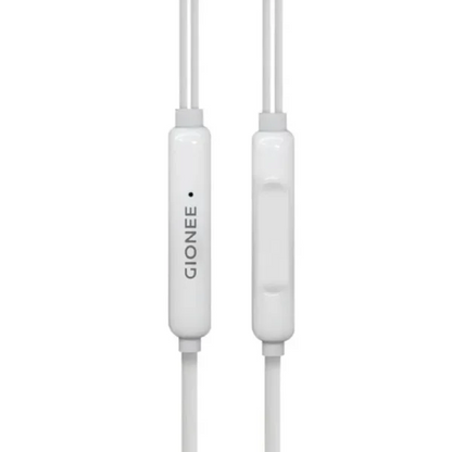 GIONEE original wired earphones with mic 3.5mm stereo bass headset for Android gaming music and calls with comfortable in-ear design