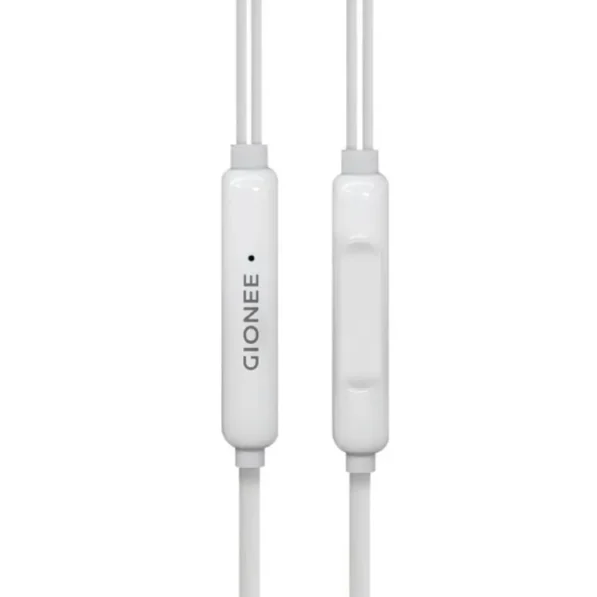 GIONEE original wired earphones with mic 3.5mm stereo bass headset for Android gaming music and calls with comfortable in-ear design