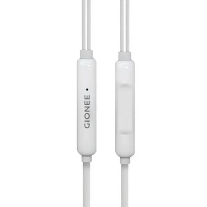 GIONEE original wired earphones with mic 3.5mm stereo bass headset for Android gaming music and calls with comfortable in-ear design