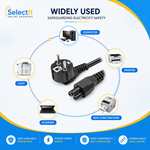 Imported 1.5M Laptop AC Power Cable for Laptop Chargers and Power Adapters
