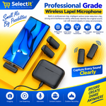 J13 Type-C wireless microphone with two transmitters and receiver
