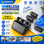 J13 dual wireless collar microphones for interviews and content creation