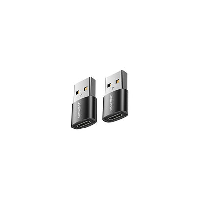 Joyroom S-H152 USB male to Type-C female adapter 2-piece set in black