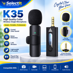 K35 single wireless lapel microphone with noise reduction