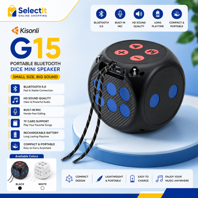 Kisonli G15 Portable Mobile Music Bluetooth Dice Mini Speaker