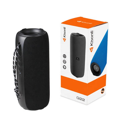 Kisonli Q22 Plus 16w BT/fm/usb/tf/aux/tws Waterproof Portable Speaker, Gaming Speaker, Home Speaker