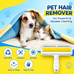 Large Self-Cleaning Lint Roller | Reusable Pet Hair & Dust Remover for Clothes, Furniture & Carpets