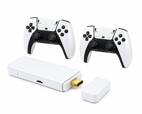 M15 64GB 4K Retro Game Stick with 20,000+ Built-in Games & Dual Wireless Controllers