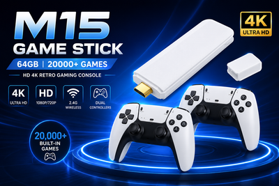 M15 64gb Video Game Stick 4k 20000+ Retro Games