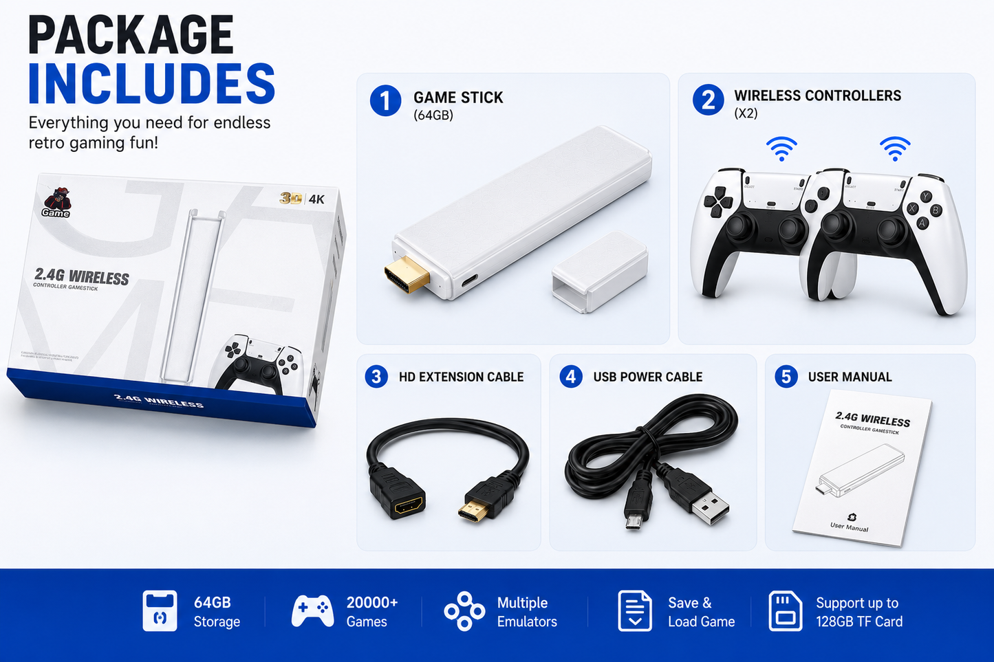 M15 Game Stick Package Contents