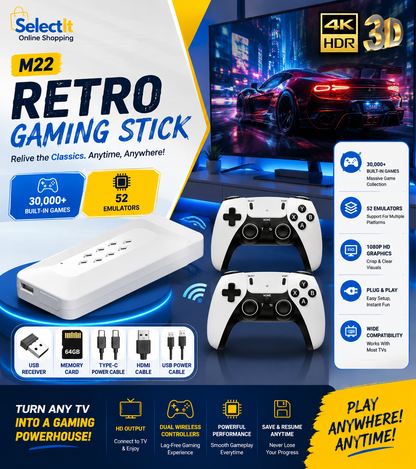 M22 64GB classic edition gaming stick for TV
