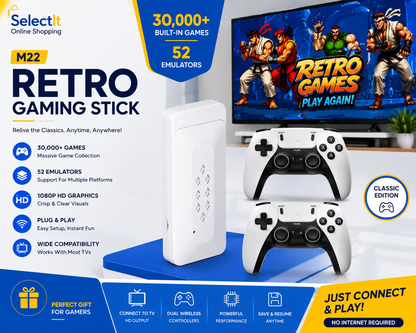M22 64GB retro gaming stick with 30000 plus games
