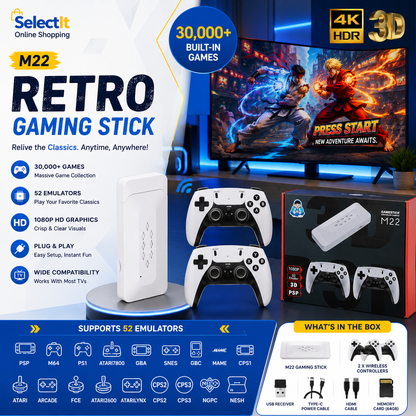 M22 Gaming Stick, M22 64GB Gaming Stick, M22 Retro Gaming Stick,