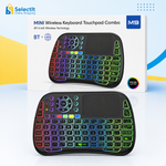 M9 Mini Touchpad Keyboard Air Mouse Remote 7 Color LED Backlight