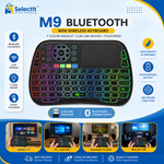 M9 Mini Wireless Keyboard Bluetooth 2.4G with Backlit Light and Air Mouse